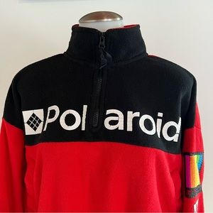 VINTAGE POLAROID 320 LAND
CAMERA JACKET size M red weird sezy